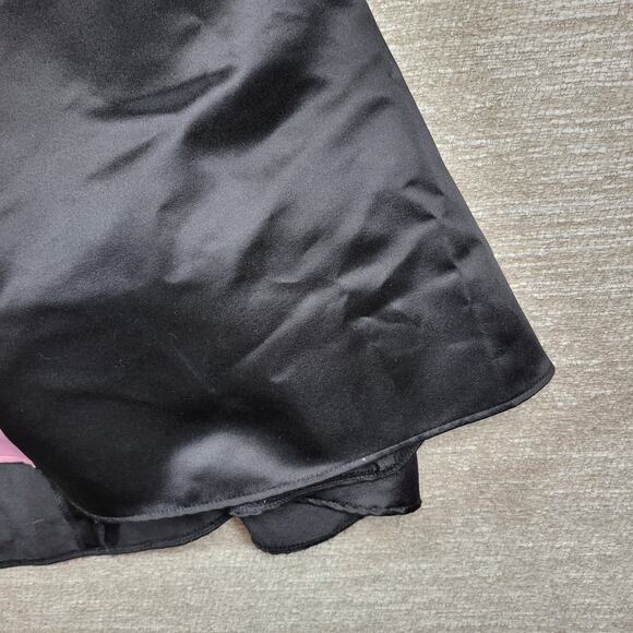 VTG Gunne Sax Jessica McClintock Gown 5/6 Black‎ Pink Satin Fairy Formal Dress - Picture 13 of 16